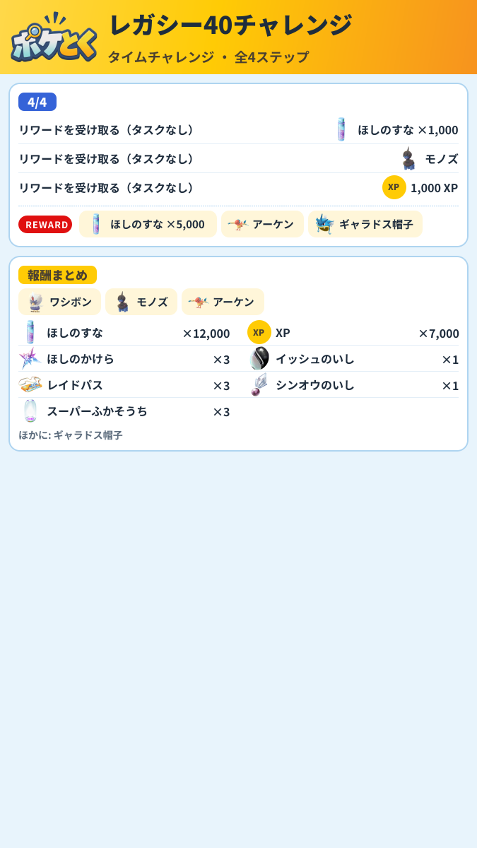 レガシー40チャレンジ タイムチャレンジ攻略のまとめ画像 (2/2)