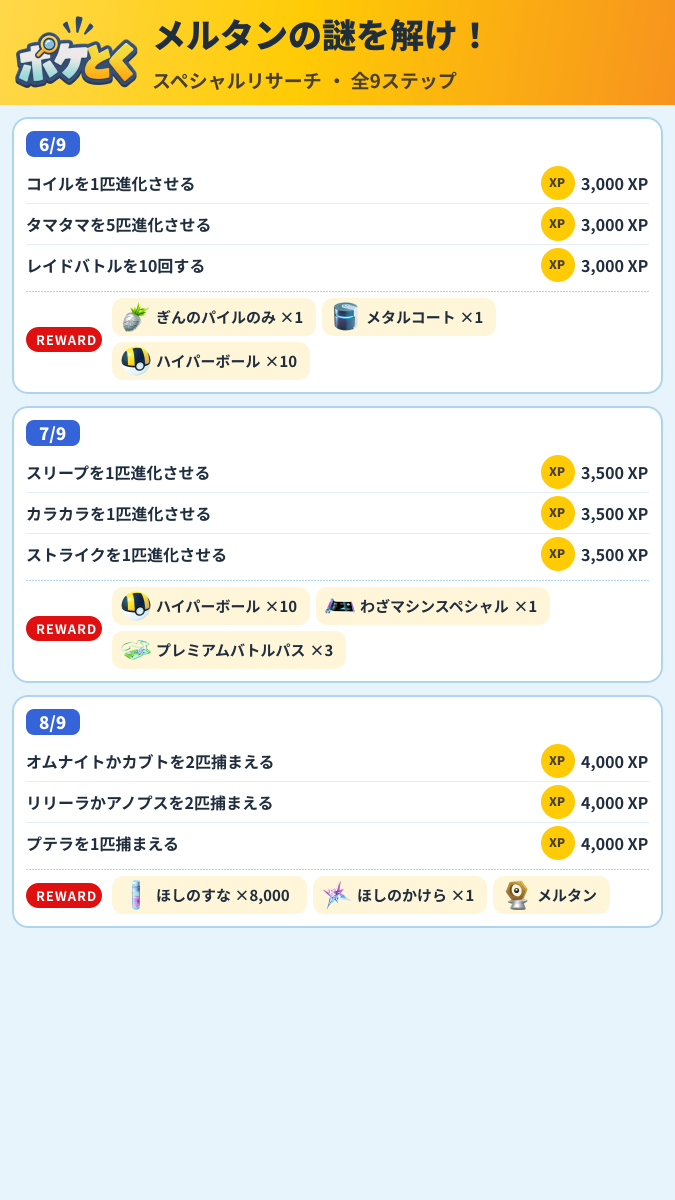 メルタンの謎を解け! スペシャルリサーチ攻略のまとめ画像 (3/4)