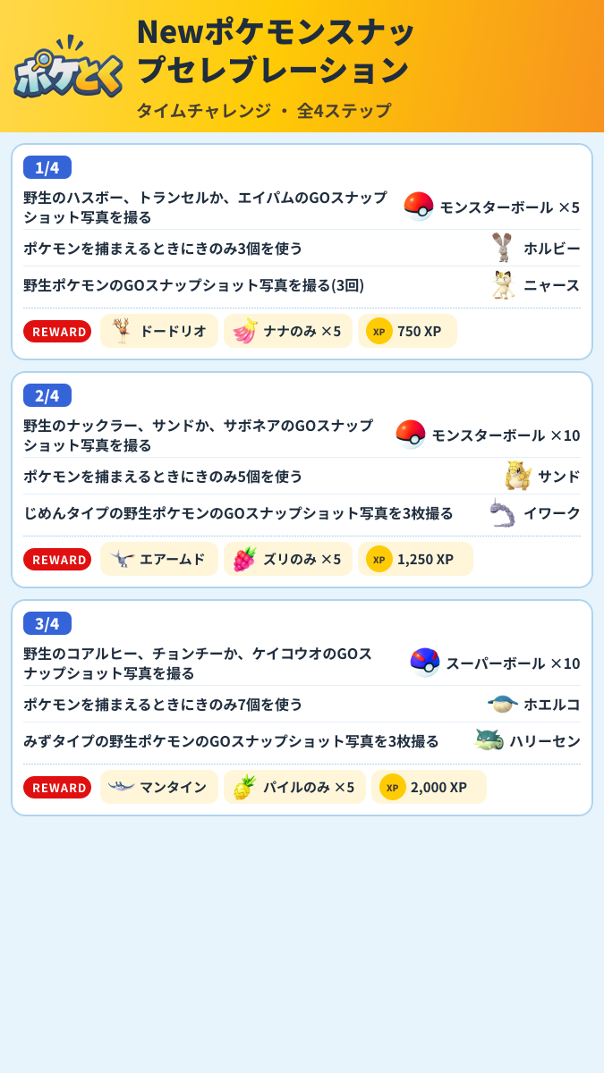 Newポケモンスナップセレブレーション タイムチャレンジ攻略のまとめ画像 (1/2)