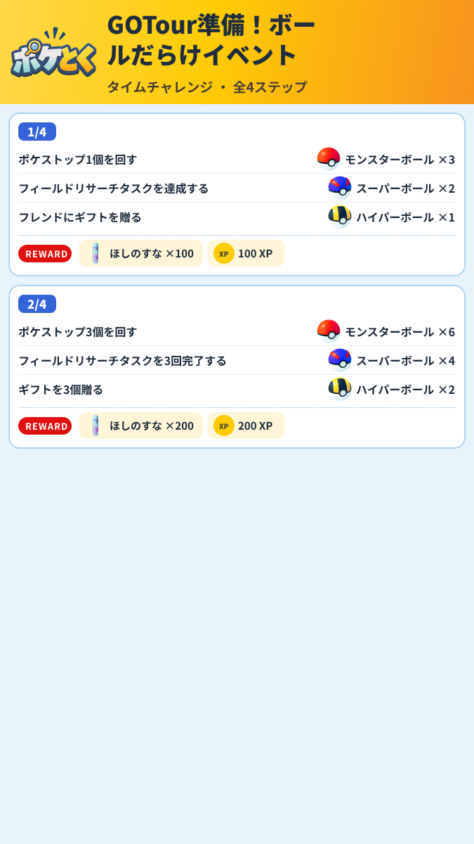 GOTour準備!ボールだらけイベント タイムチャレンジ攻略のまとめ画像 (1/2)