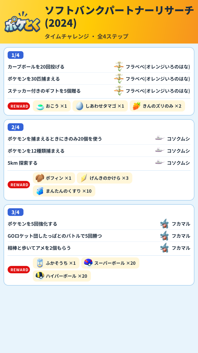 ソフトバンクパートナーリサーチ(2024) タイムチャレンジ攻略のまとめ画像 (1/2)