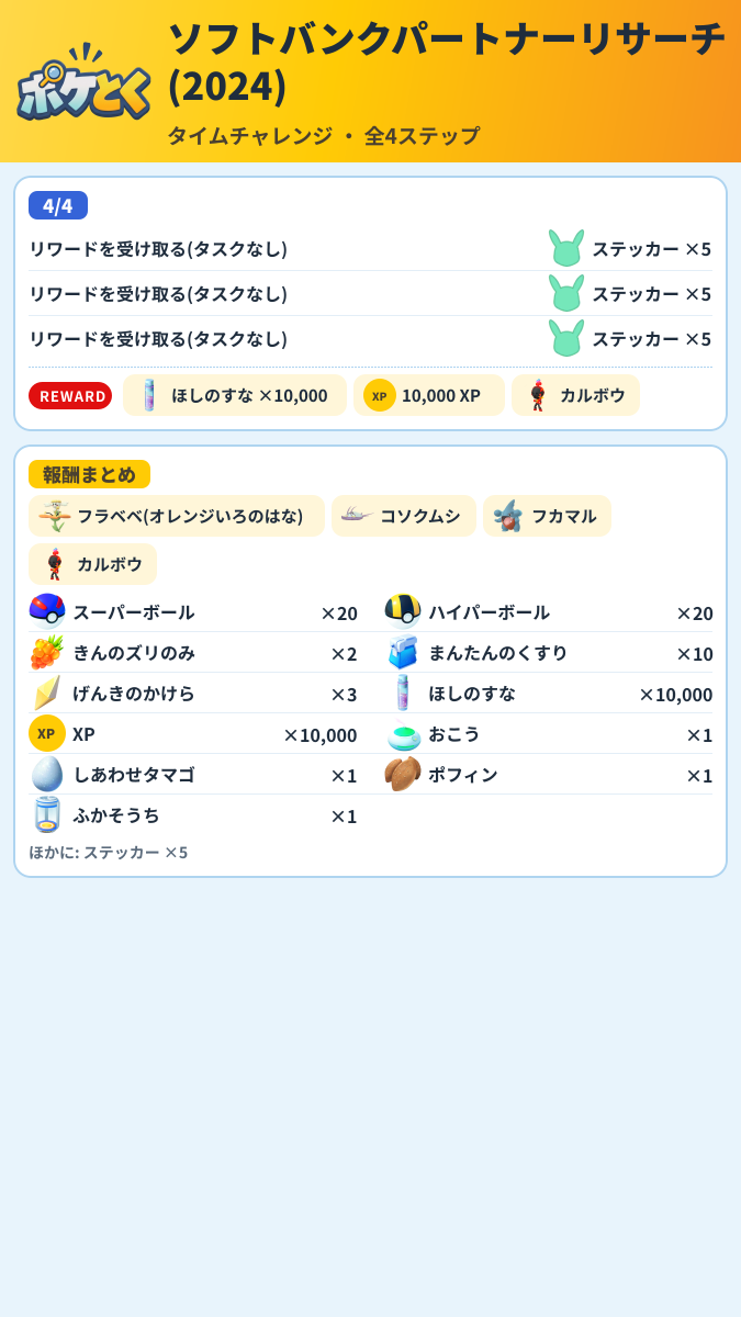 ソフトバンクパートナーリサーチ(2024) タイムチャレンジ攻略のまとめ画像 (2/2)