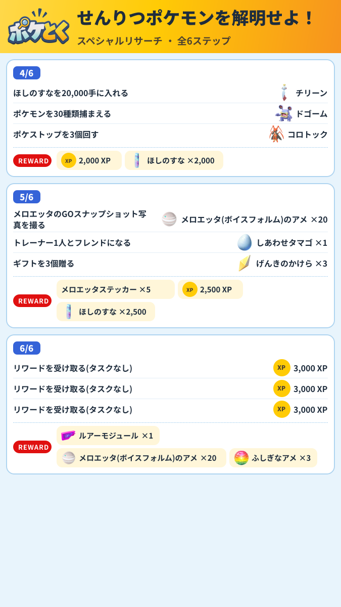 せんりつポケモンを解明せよ! スペシャルリサーチ攻略のまとめ画像 (2/3)