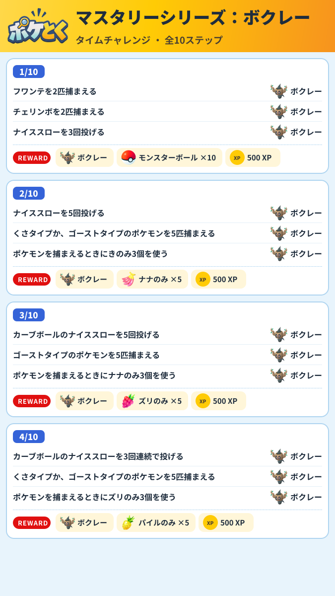 マスタリーシリーズ:ボクレー タイムチャレンジ攻略のまとめ画像 (1/3)